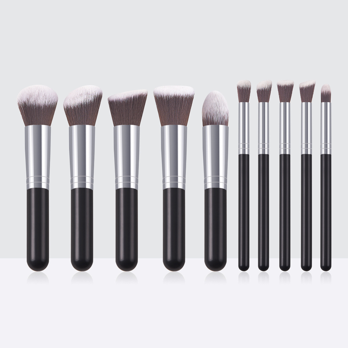 Huda Beauty Makeup Brush Set - 10 個ミニメイクブラシセット化粧品メイクアップツール女性美容プロフェッショナルファンデーションブラッシュアイシャドウ