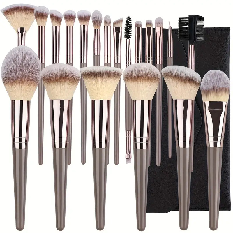 Huda Beauty Makeup Brush Set - 10-20 個のメイクブラシセットファンデーションコンシーラーパウダーアイシャドウブラッシュブラシカブキブレンディング化粧品美容ツール顔用
