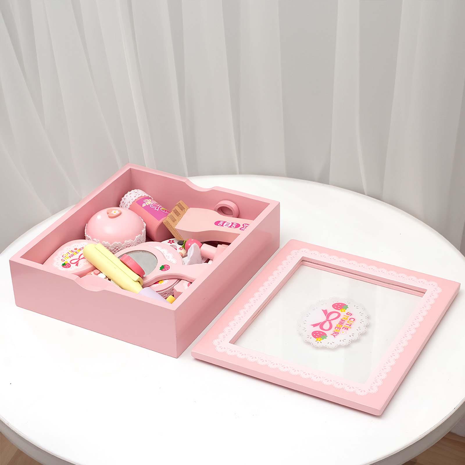 Makeup Beauty Makeup Game - 木製メイクアップおもちゃセット 女の子向け学習玩具 化粧品おもちゃ ロールプレイゲーム