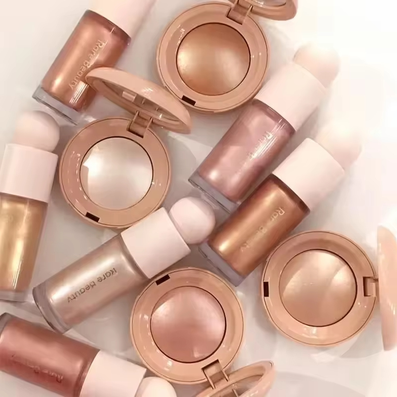 Rare Beauty Makeup Highlighter - レアビューティー ハイライター ロングラスティング フェイスイルミネーター ブライトン エクスリエレート