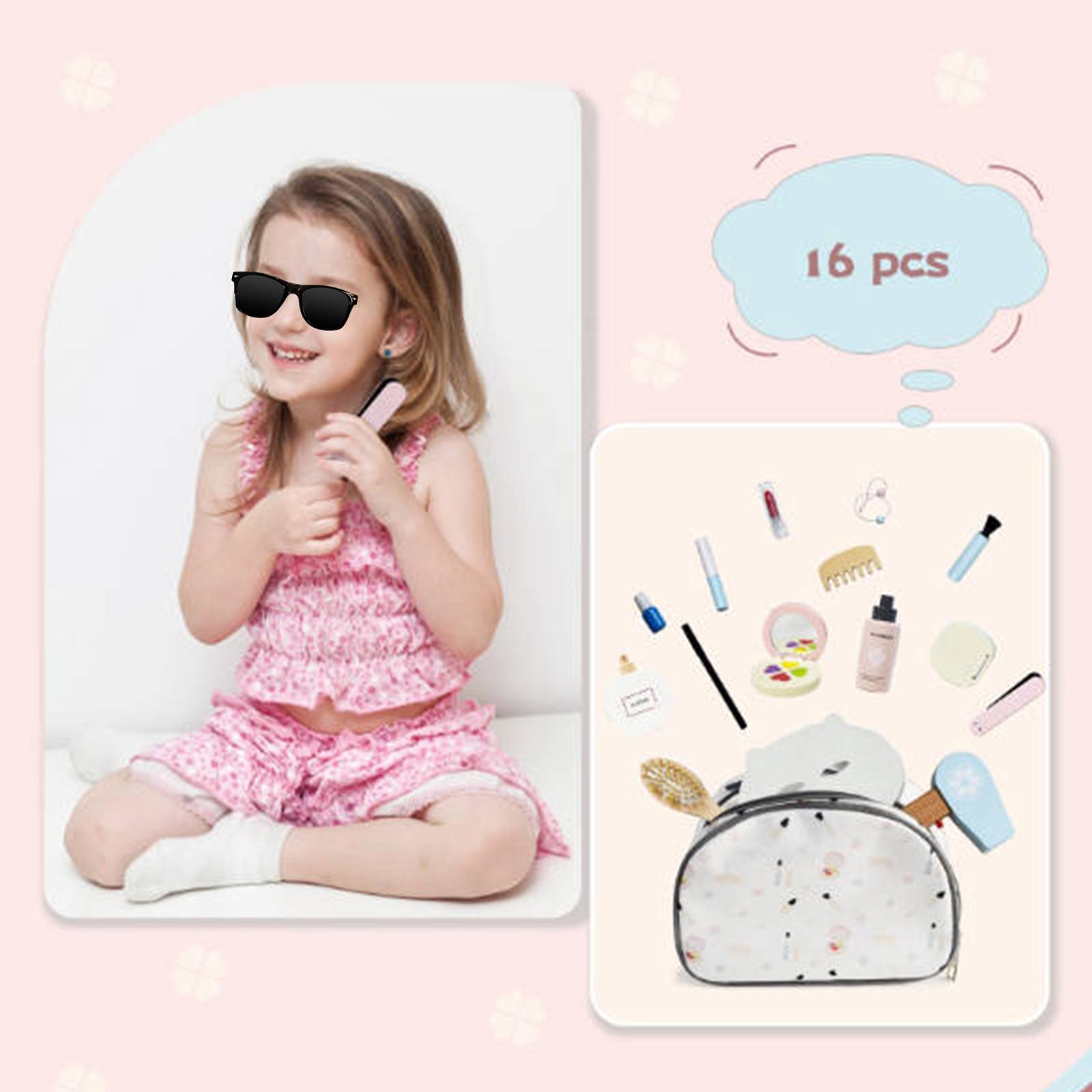Makeup Beauty Makeup Game - 木製メイクアップおもちゃセット ロールプレイングゲーム 誕生日プレゼント ごっこ遊びメイクアップキット プレイハウス ビューティーサロンゲーム