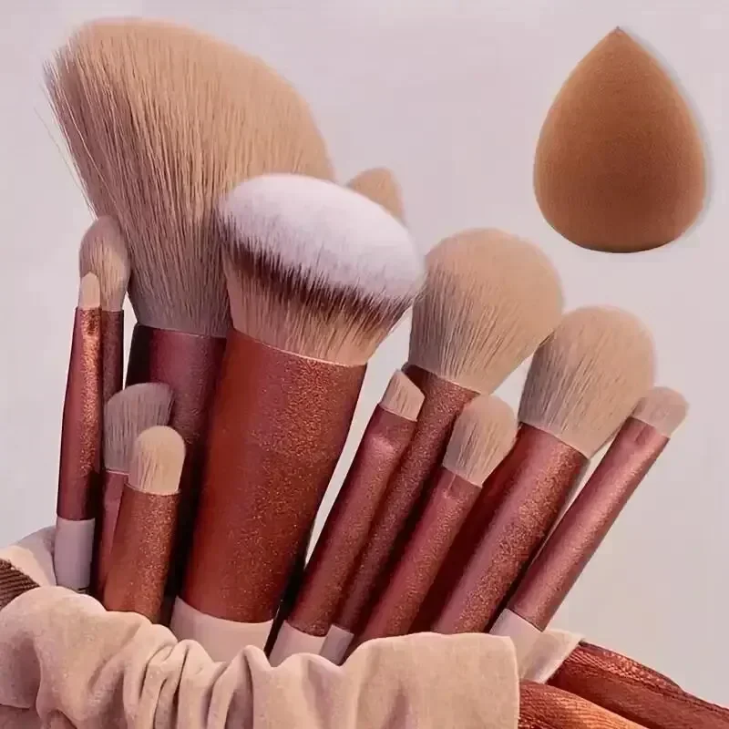 Huda Beauty Makeup Brush Set - メイクブラシセットソフトふわふわプロフェッショナル化粧品ファンデーションパウダーアイシャドウ歌舞伎ブレンドメイクアップブラシ美容ツールメイク