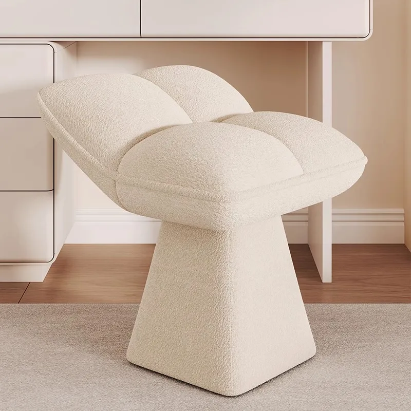 Beauty Makeup Table - クリエイティブなドレッシングテーブルメイクアップスツール、リビングルーム用小型スツール、靴履き替えスツール、回転式ローソファネイルチェア