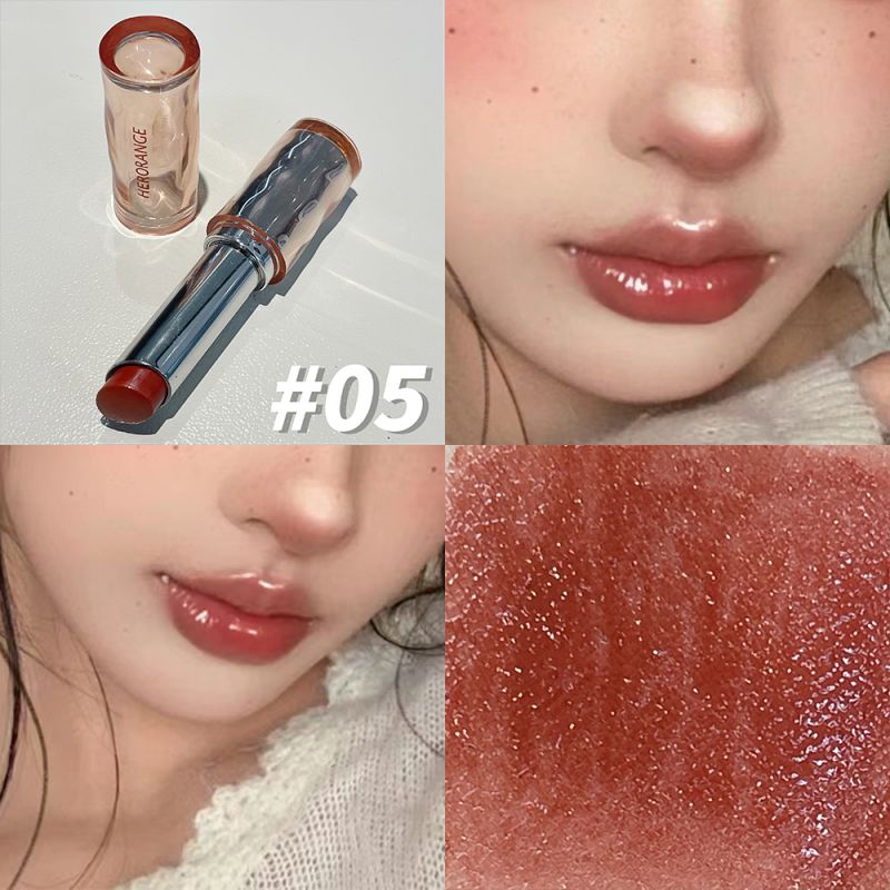 Beauty Makeup Websites - HERORANGE 繊細で美しい、ミラーライトリップスティック、ライトメイクアップ、リップグロス、色褪せない保湿力が持続
