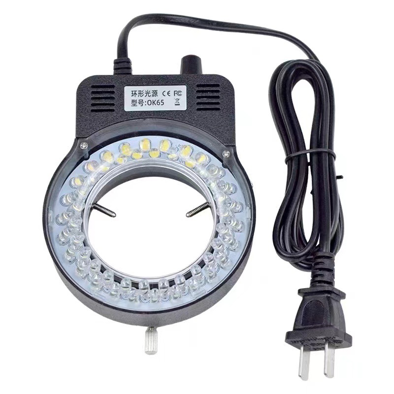 Led Ring Light - 顕微鏡 LED リング光源内径 63MM 調整可能な光源視覚的集光、実体顕微鏡補助光