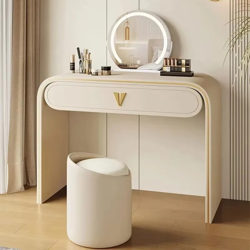 Beauty Makeup Vanity Set - フルセット木製化粧台収納、美しい大人用メイクアップドレッサーオーガナイザー、豪華な寝室用家具