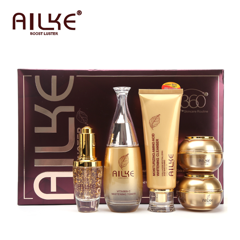 Beauty Makeup Cream - AILKE美白スキンケアセット、シワ、シミを軽減、均一な肌色、すべての肌タイプの女性向け美容化粧品