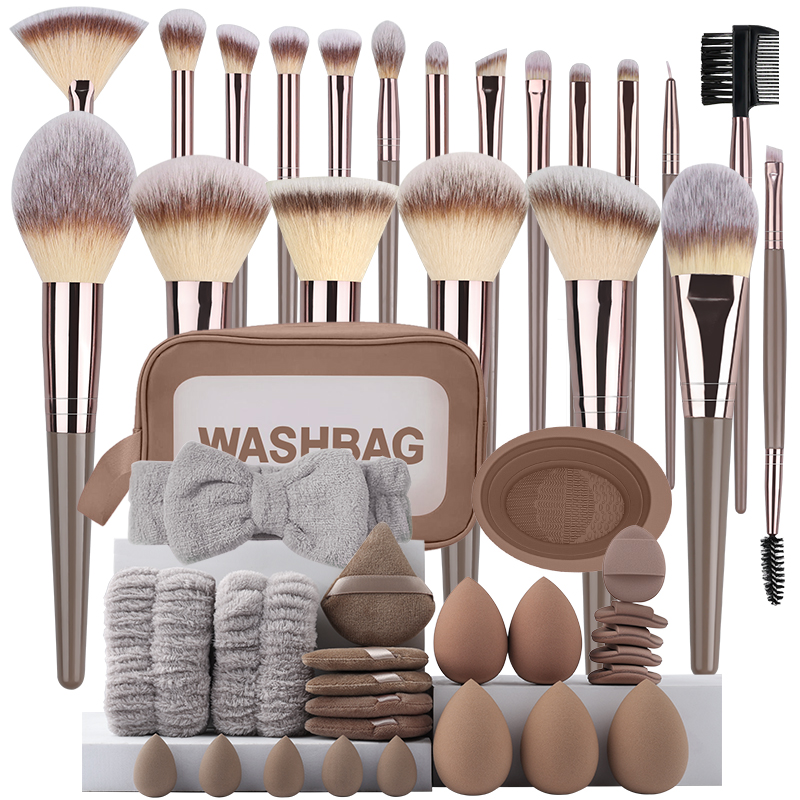 Huda Beauty Makeup Brush Set - プロフェッショナル 3-20 個メイクブラシセットソフトふわふわファンデーションアイシャドウコンシーラーブレンディングブラッシュブラシ歌舞伎女性美容ツール