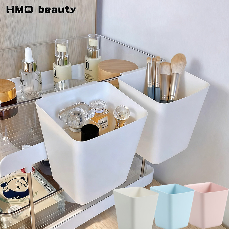 Beauty Makeup Organizer - 2/1個 吊り下げ収納バケツカート キッチン リビングルーム 家庭用ゴミ整理 ビューティーサロン