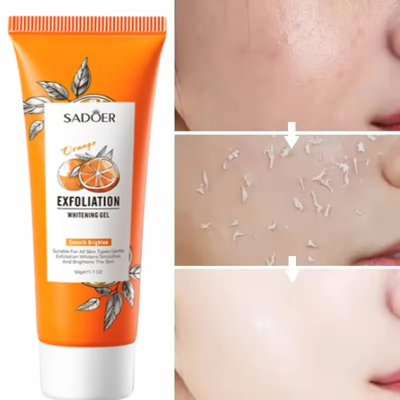Beauty Makeup Cream - オレンジ角質除去ピーリングジェルフェイシャルスクラブ保湿栄養修復スクラブ黒ずみ除去フェイスクレンザー韓国化粧品