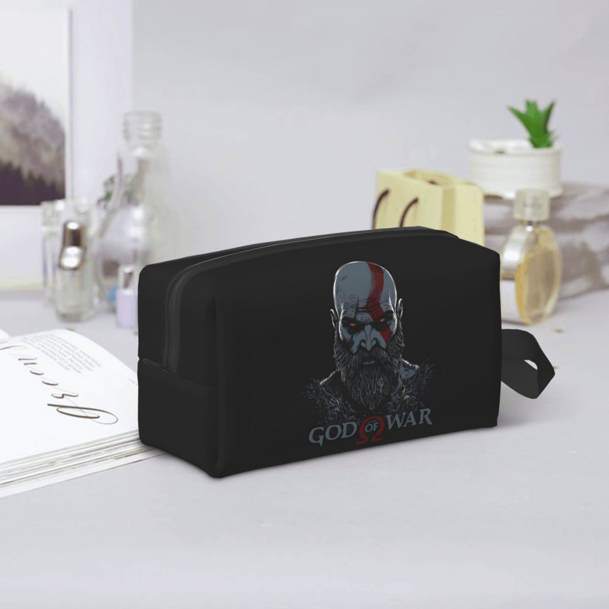 Makeup Beauty Makeup Game - ゴッド・オブ・ウォー ラグナロク アクションアドベンチャーゲーム メイクアップバッグ 化粧品オーガナイザー 収納ドップキット
