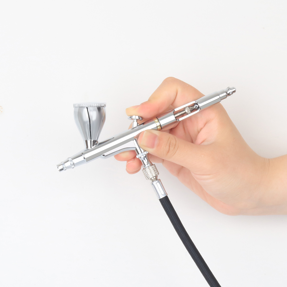 ダブルシングルアクションエアブラシスプレーガン塗装ペンファン - Beauty Makeup Drawing のレビューと価格