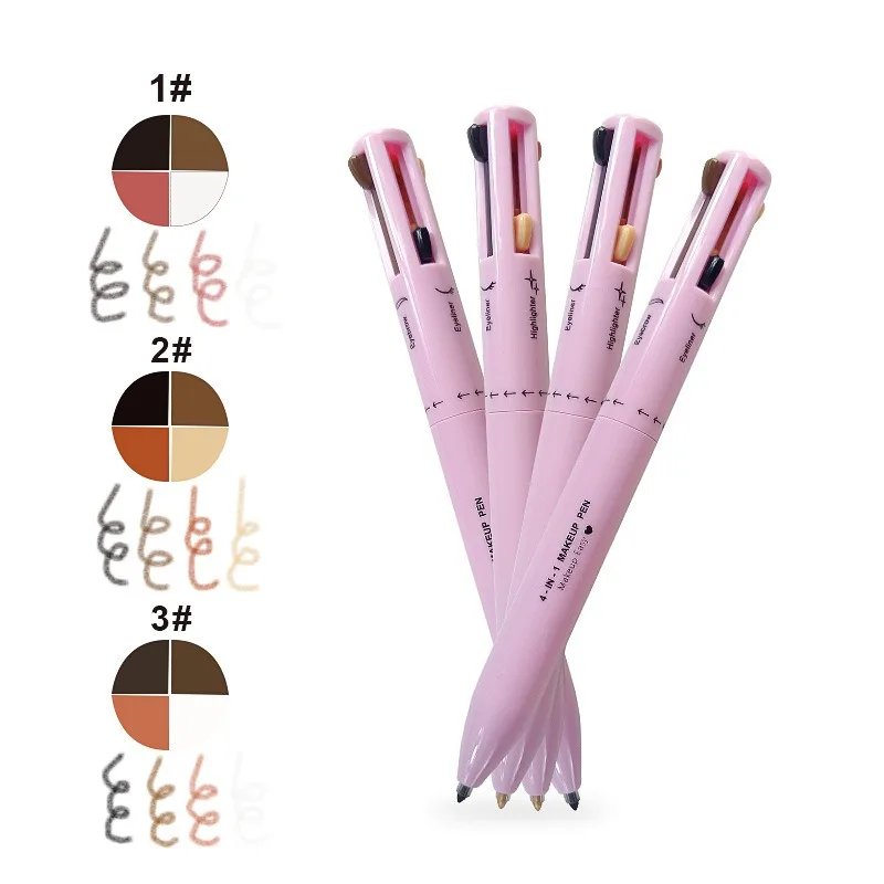 4 in 1アイブロウペンシルリップライナーハイライターペン - Beauty Makeup Drawing のレビューと価格