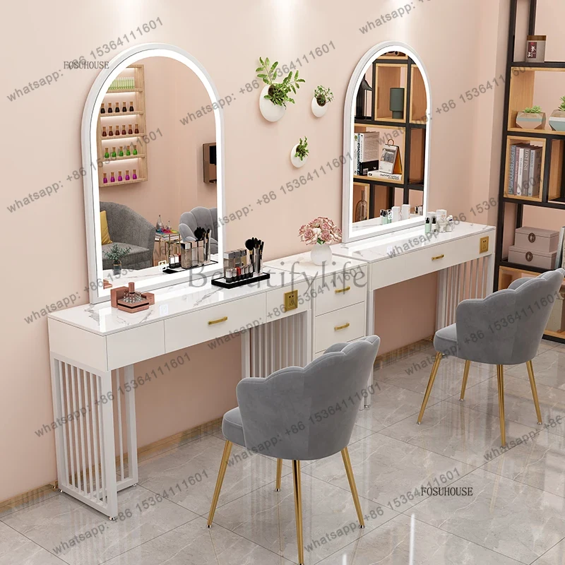 X4プロフェッショナルストアメイクアップバニティモダンスタジ - Beauty Makeup Table のレビューと価格