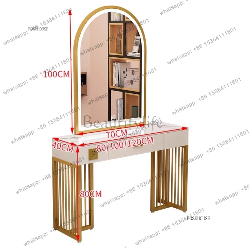 X4プロフェッショナルストアメイクアップバニティモダンスタジ - Beauty Makeup Table のレビューと価格