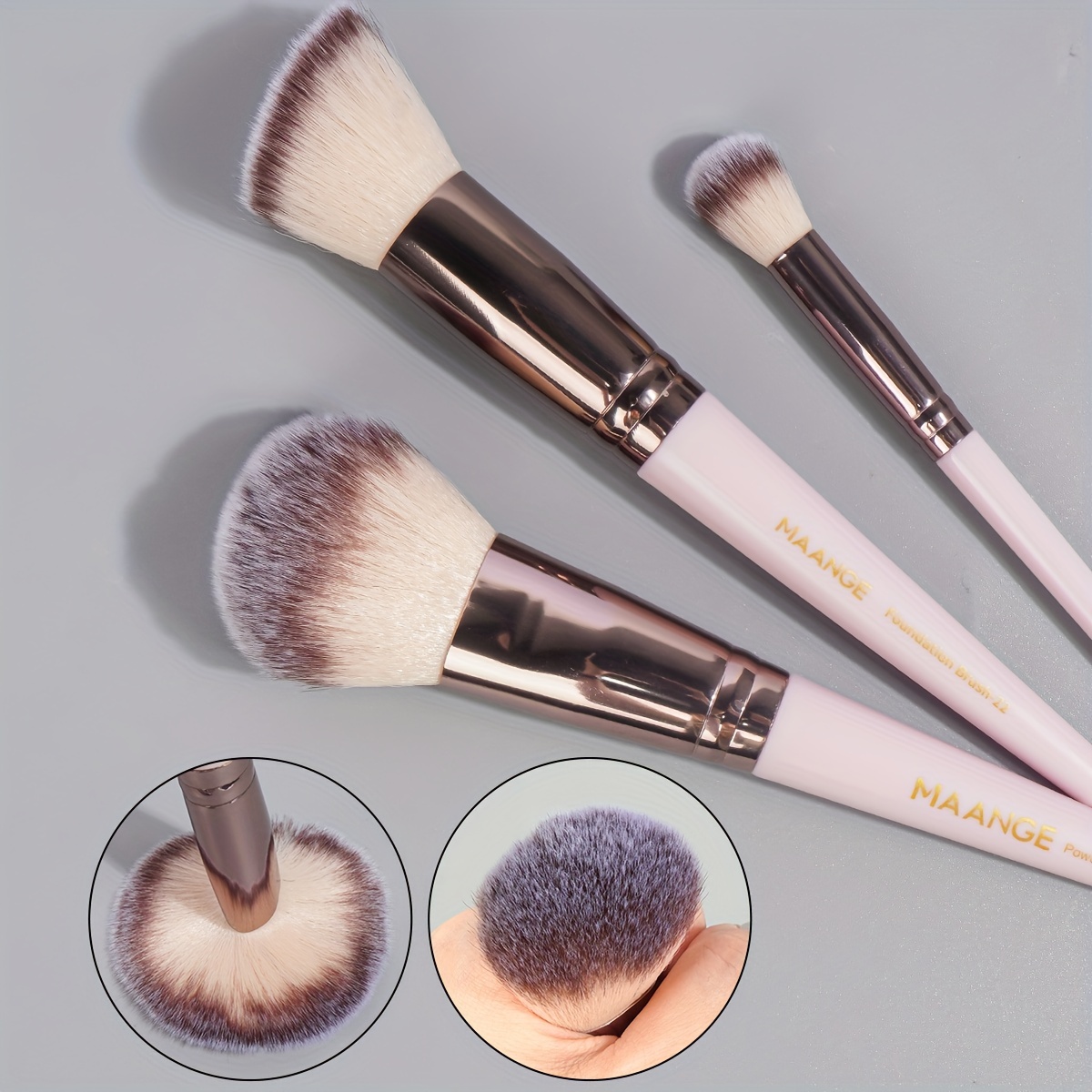 Maange-プロのメイクアップブラシセット,バッグ付き,フ - Huda Beauty Makeup Brush Set のレビューと価格