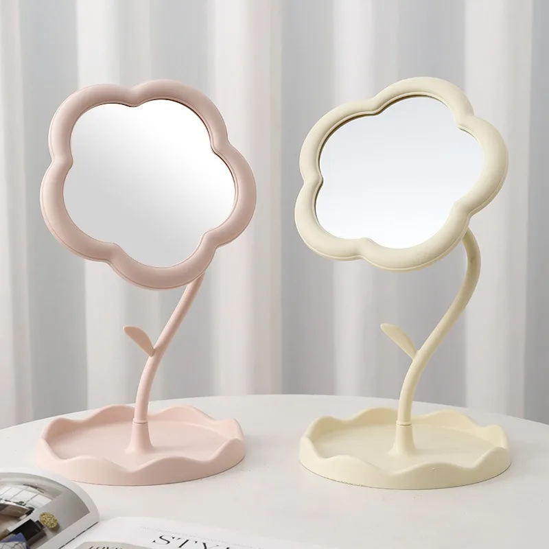 ひまわりデスクトップ化粧鏡 学生用 花柄ビューティードレッシ - Beauty Makeup Table のレビューと価格
