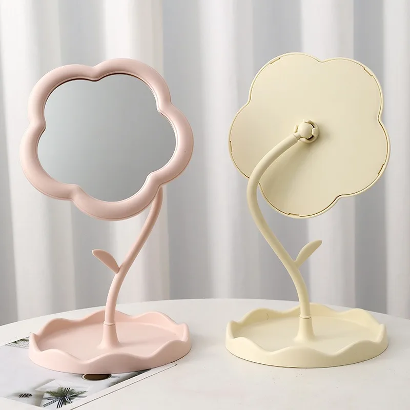 ひまわりデスクトップ化粧鏡 学生用 花柄ビューティードレッシ - Beauty Makeup Table のレビューと価格