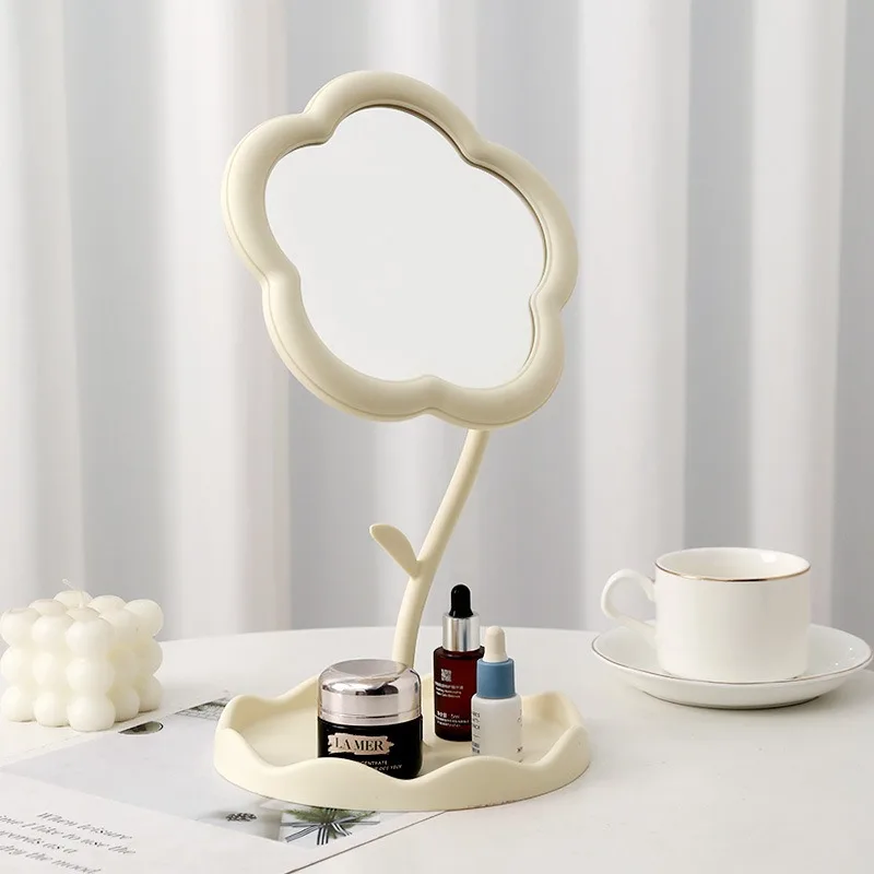 ひまわりデスクトップ化粧鏡 学生用 花柄ビューティードレッシ - Beauty Makeup Table のレビューと価格