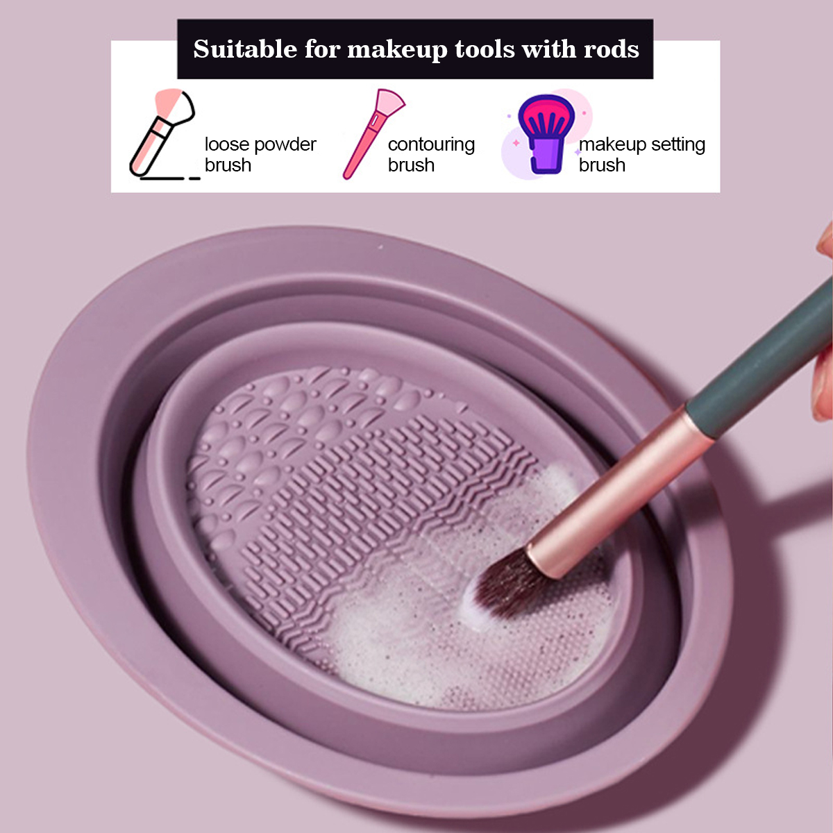 シリコーンメイクブラシクリーニングボウル美容化粧ブラシクリー - Beauty Home Makeup のレビューと価格