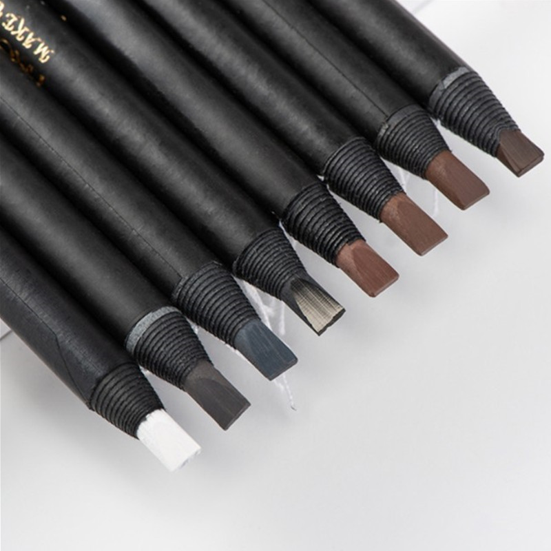 12 個白眉ペンシル描画ラインペンアイシャドウナチュラル長期 - Beauty Makeup Drawing のレビューと価格