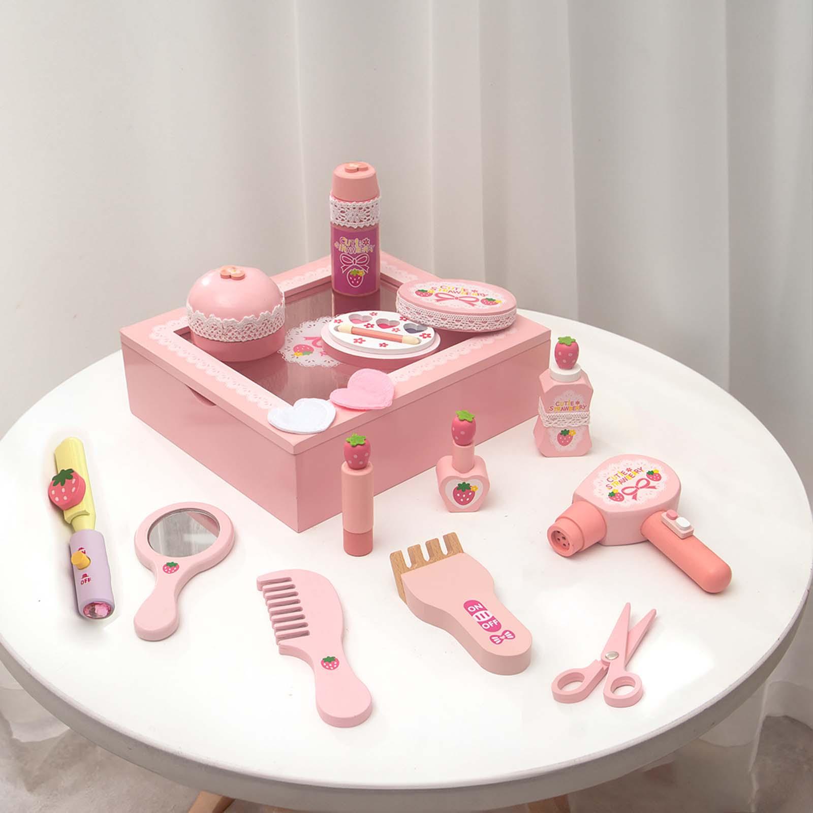 木製メイクアップおもちゃセット 女の子向け学習玩具 化粧品お - Makeup Beauty Makeup Game のレビューと価格