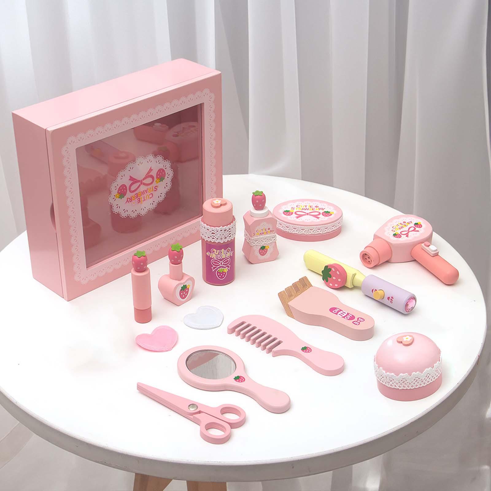 木製メイクアップおもちゃセット 女の子向け学習玩具 化粧品お - Makeup Beauty Makeup Game のレビューと価格