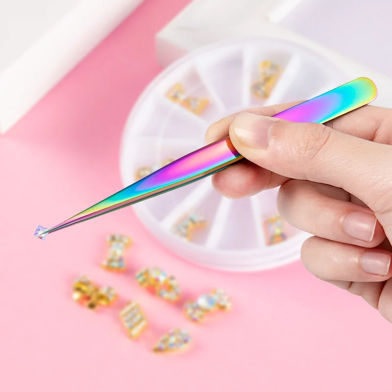ステンレス製眉毛用ピンセット、斜め先端の除毛用ピンセット、ま - Photo Beauty Makeup のレビューと価格