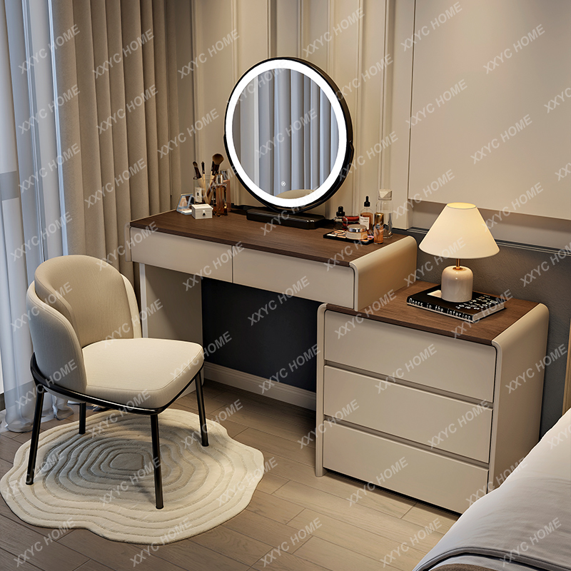 HHAesthetic 木製化粧台ミラー フルセット ビュー - Beauty Makeup Vanity Set のレビューと価格