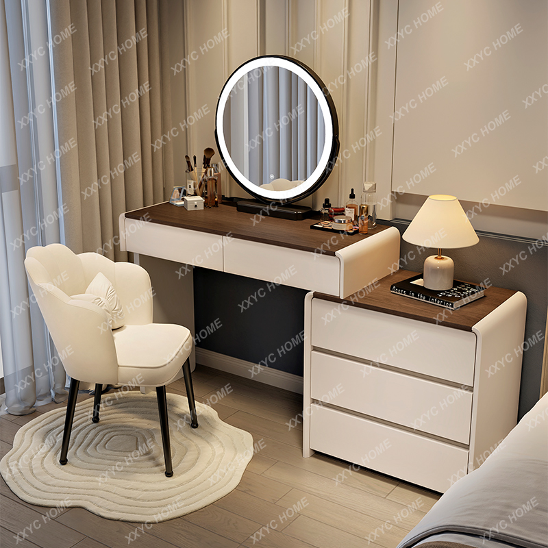 HHAesthetic 木製化粧台ミラー フルセット ビュー - Beauty Makeup Vanity Set のレビューと価格