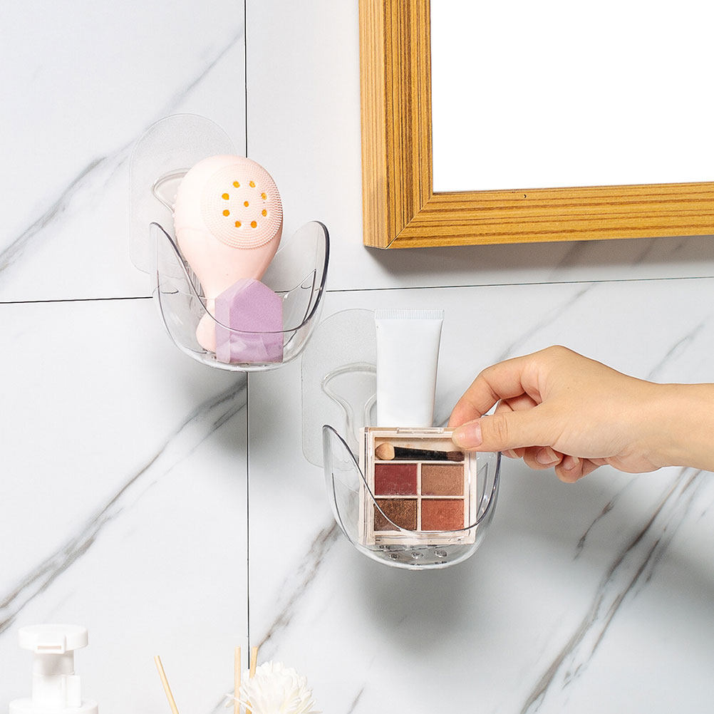 壁掛け式メイクスポンジラック。卵型スポンジやパフを収納・乾燥 - Beauty Makeup Table のレビューと価格