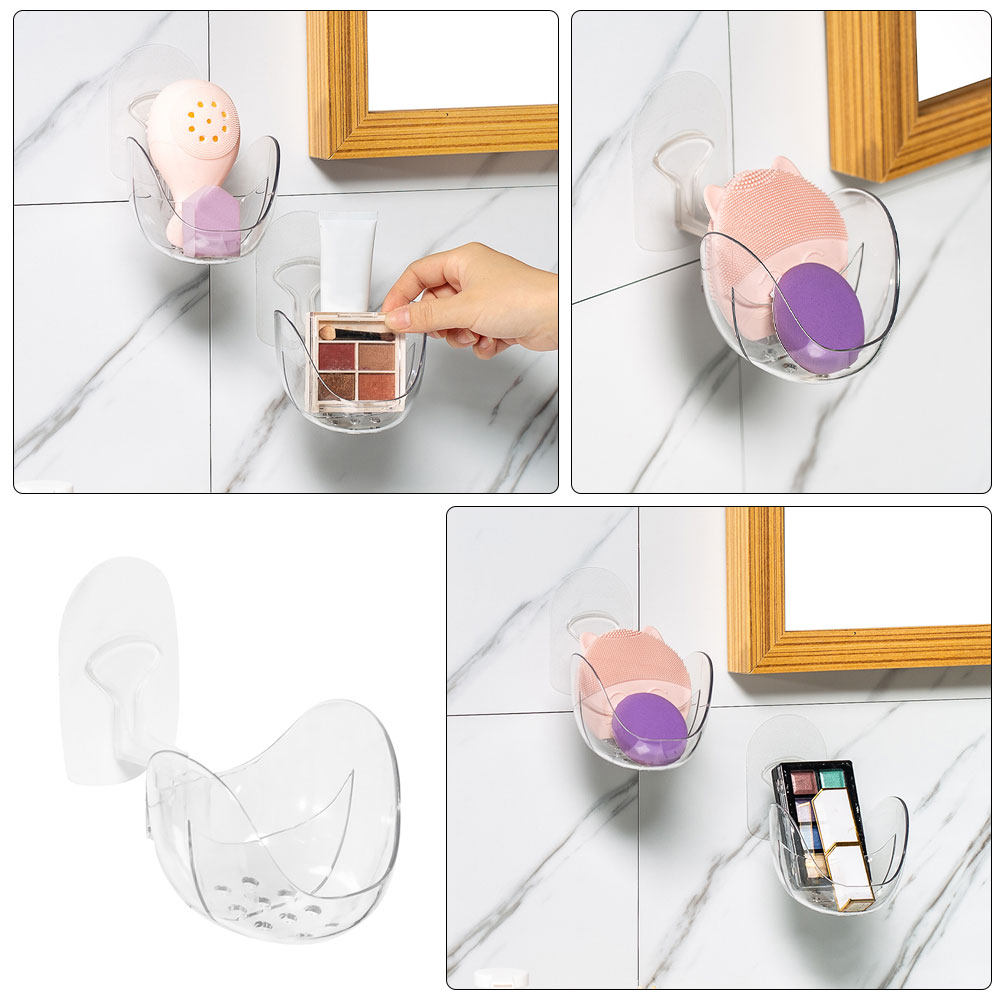 壁掛け式メイクスポンジラック。卵型スポンジやパフを収納・乾燥 - Beauty Makeup Table のレビューと価格