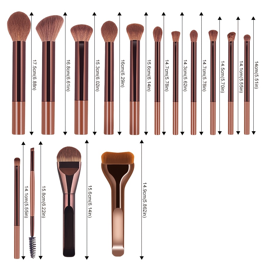 ファンデーションブラシ、ハイライターブラシ、チークブラシ、パ - Huda Beauty Makeup Brush Set のレビューと価格