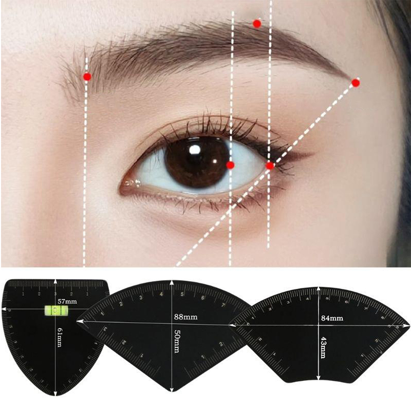 ステンレス鋼高速描画眉毛デザイン定規マイクロブレーディングマ - Beauty Makeup Drawing のレビューと価格