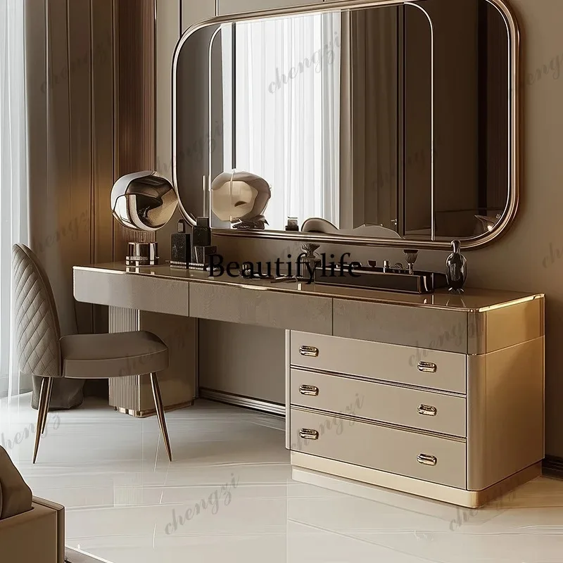E182 フルセット木製化粧台北欧美的美容高級化粧台引き出し - Beauty Makeup Vanity Set のレビューと価格