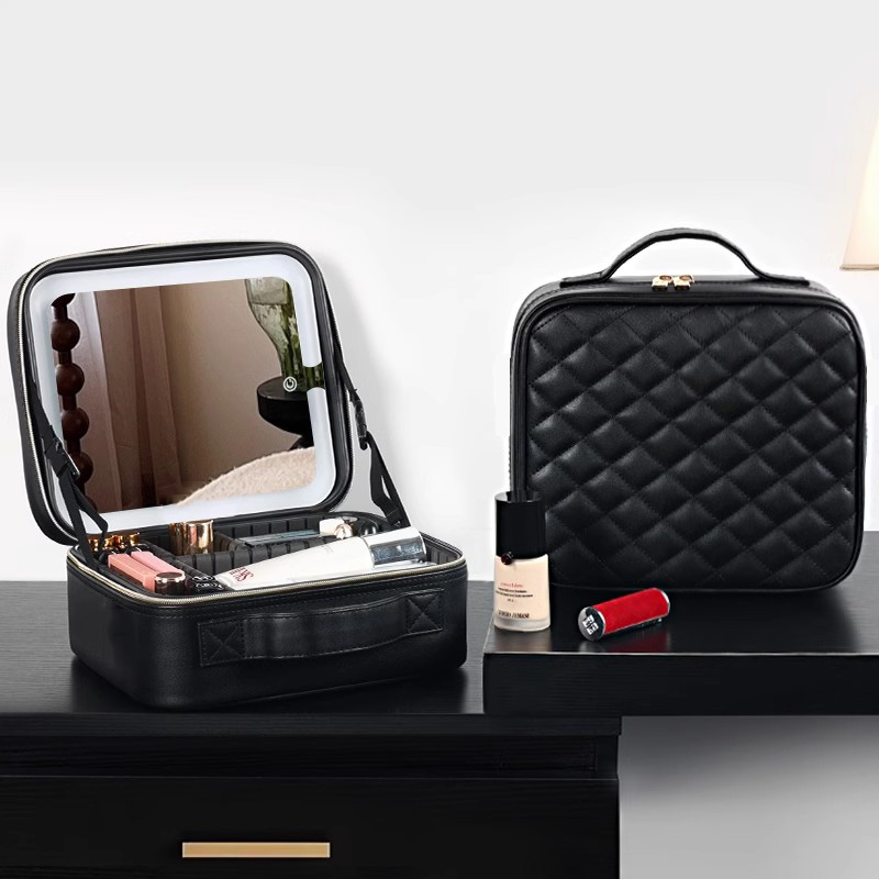 大型LEDライト付きメイクアップミラー、トラベルメイクアップ - Beauty Zone Makeup のレビューと価格