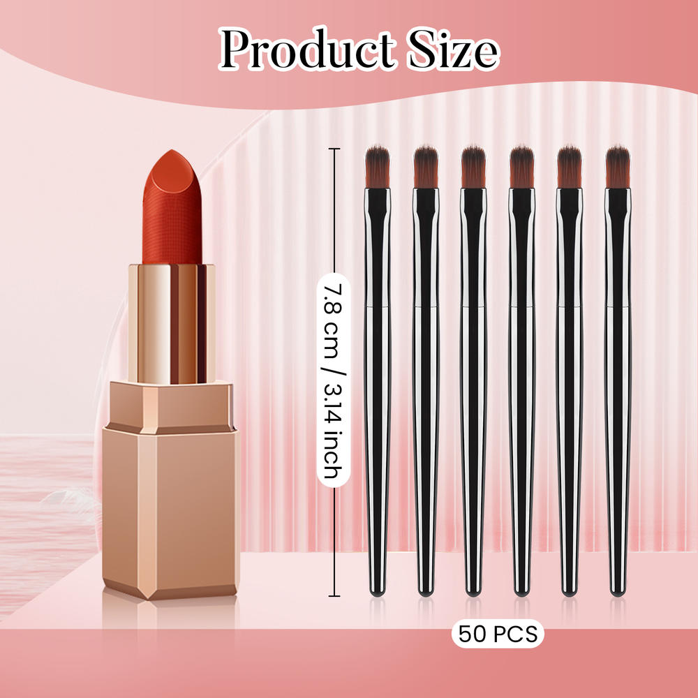 50/100 個使い捨てリップブラシセット口紅グロスワンドア - Beauty Home Makeup のレビューと価格
