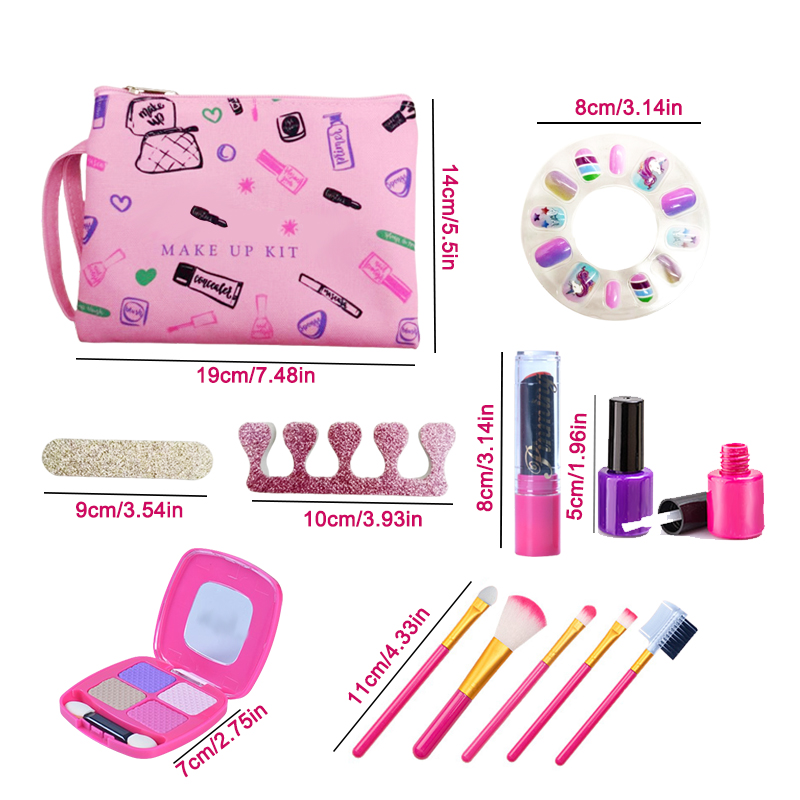 女の子のためのメイクアップキット,化粧品バッグ,プレイハウス - Makeup Beauty Makeup Game のレビューと価格