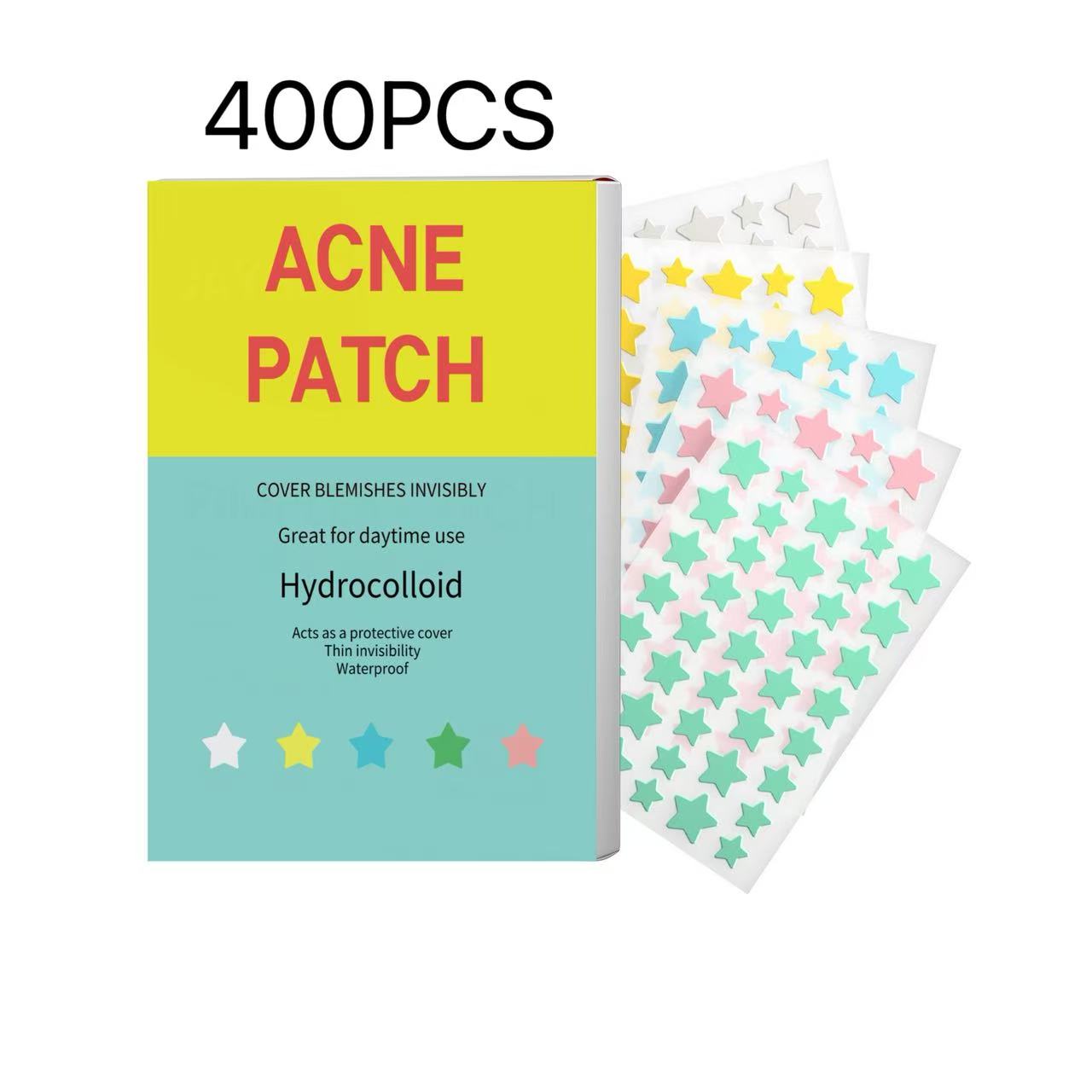 400 個スターニキビパッチにきびカラフルな目に見えないニキ - Beauty Zone Makeup のレビューと価格