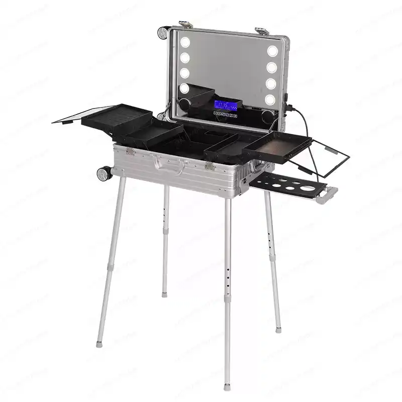 22インチ トロリースーツケース LEDライトミラー付き ア - Beauty Makeup Table のレビューと価格