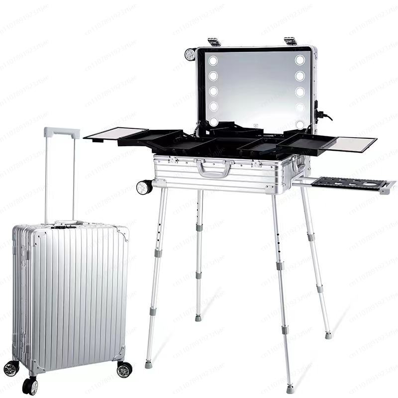 22インチ トロリースーツケース LEDライトミラー付き ア - Beauty Makeup Table のレビューと価格