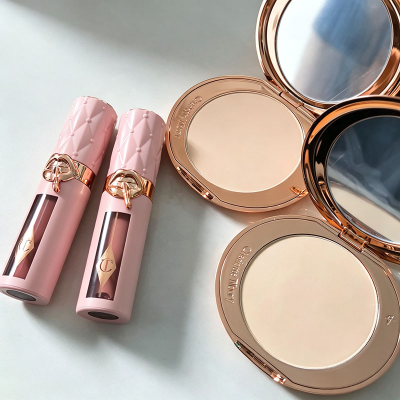 CT ダイヤモンド発光ハイライターパウダーパレットメタリック - Rare Beauty Makeup Highlighter のレビューと価格