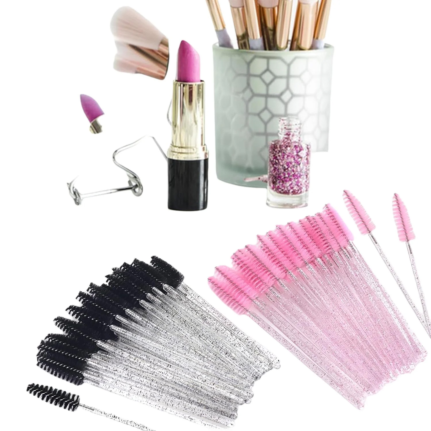 500 個まつげブラシワンドビューティーサロンメイクアップツ - Beauty Home Makeup のレビューと価格