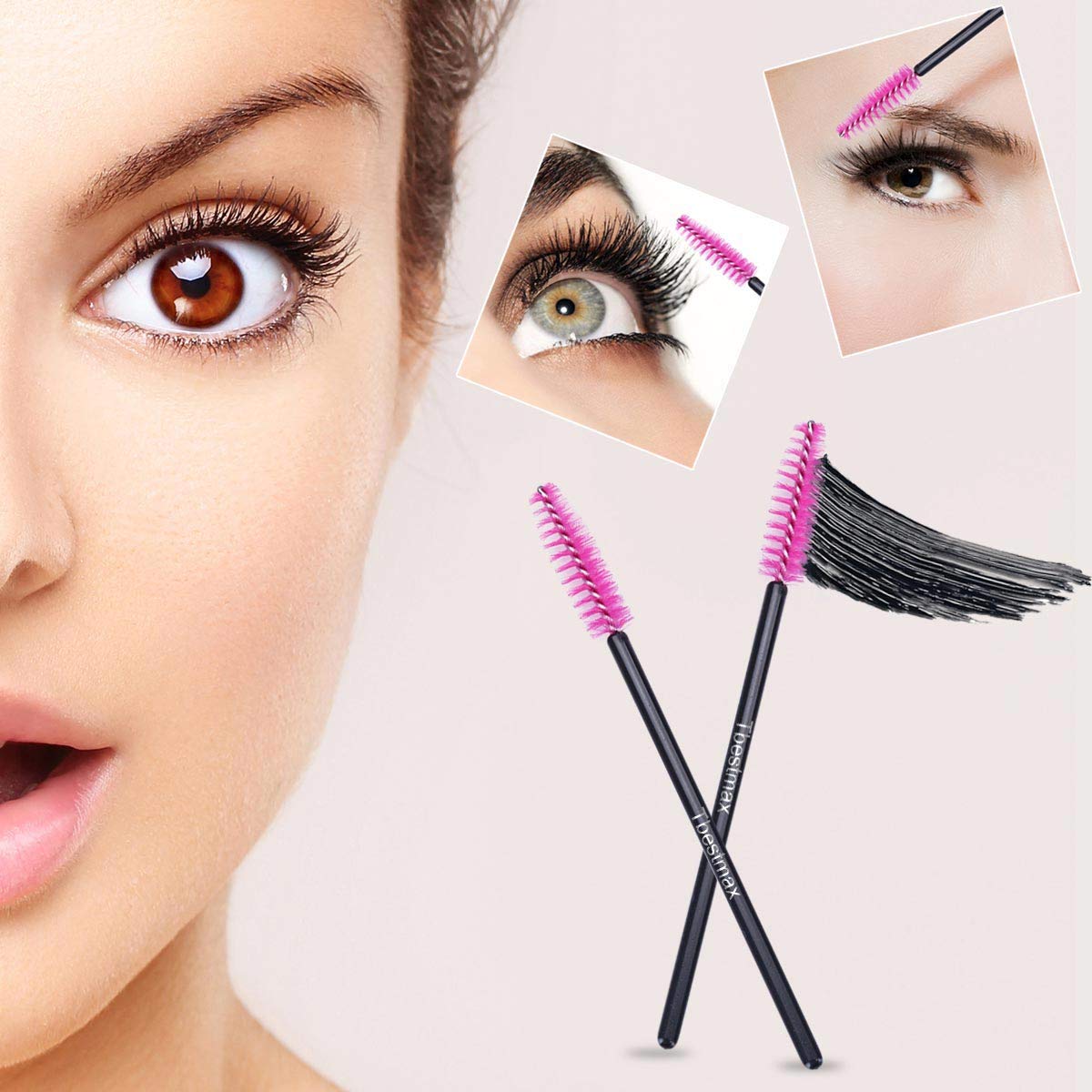 500 個まつげブラシワンドビューティーサロンメイクアップツ - Beauty Home Makeup のレビューと価格