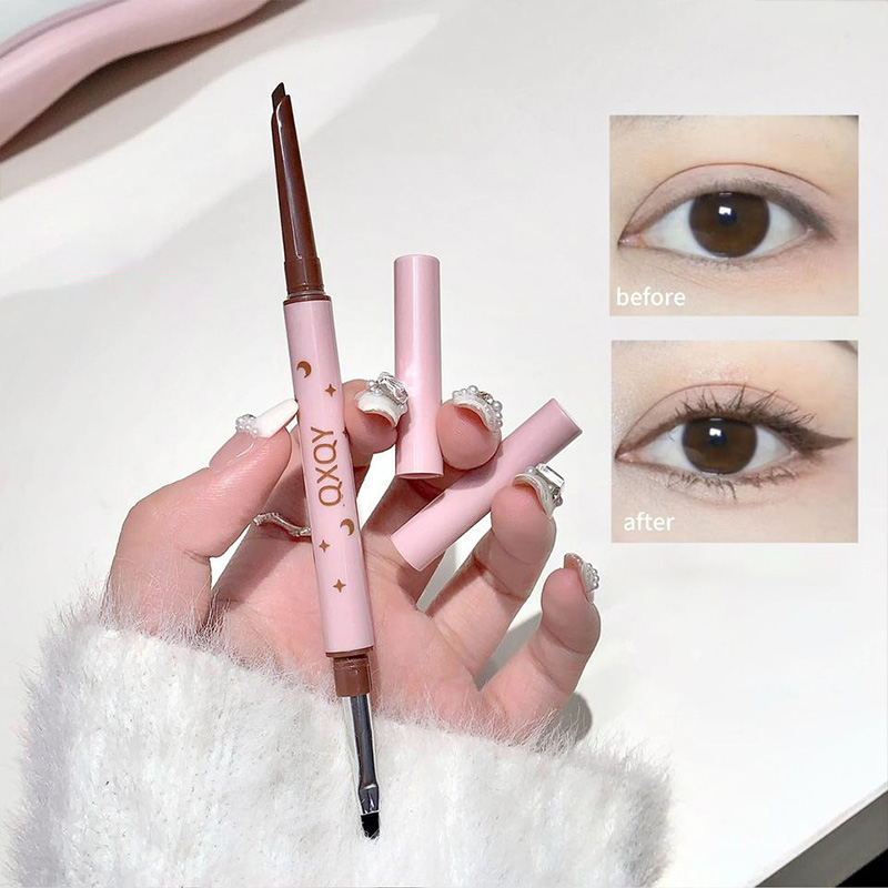 QXQY ダブルヘッドアイライナー、ツーインワンアイブロウペ - Beauty Home Makeup のレビューと価格