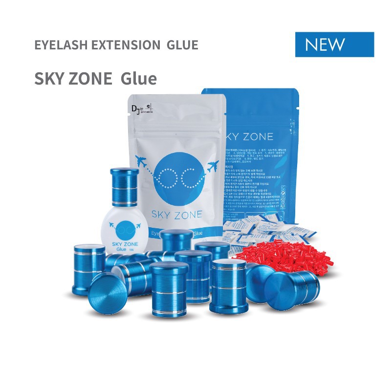 韓国-スカイゾーンエクステンション,速乾性接着剤,5g,低エ - Beauty Zone Makeup のレビューと価格