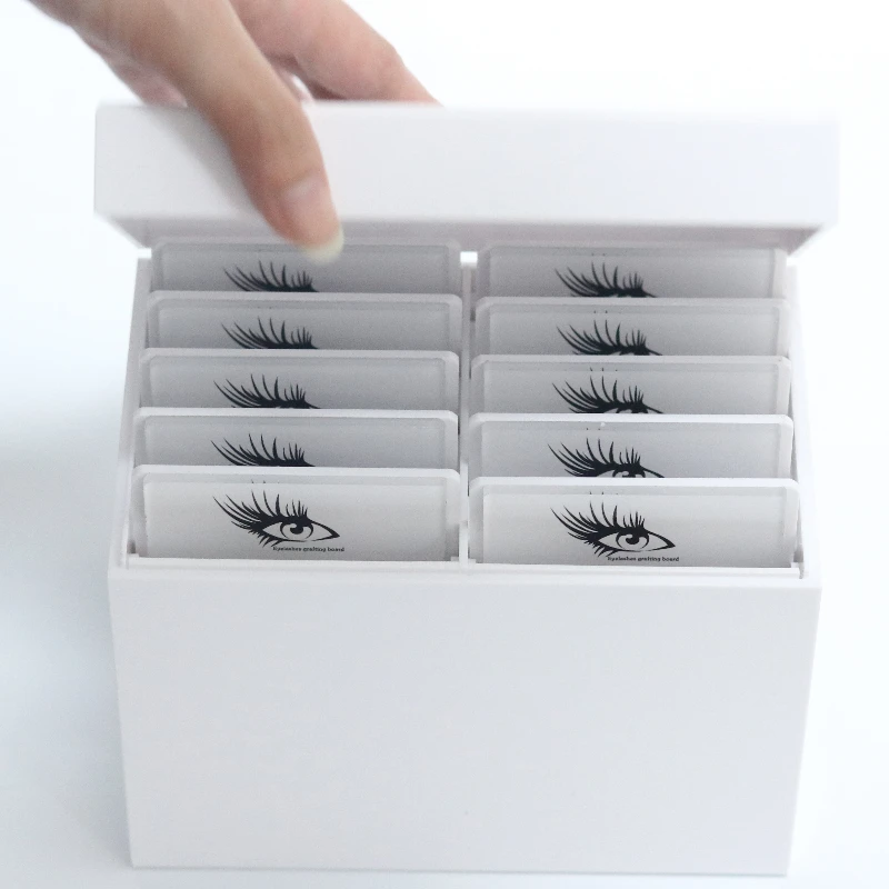 ビューティーサロン 10層アクリル製まつげエクステ収納ボック - Beauty Makeup Organizer のレビューと価格