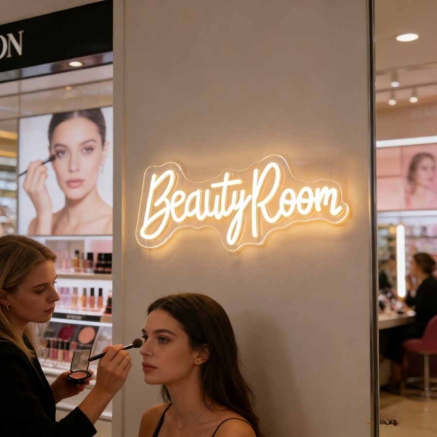 ビューティールームネオンサインLEDマーキーライト、メイクア - Beauty Makeup Table のレビューと価格