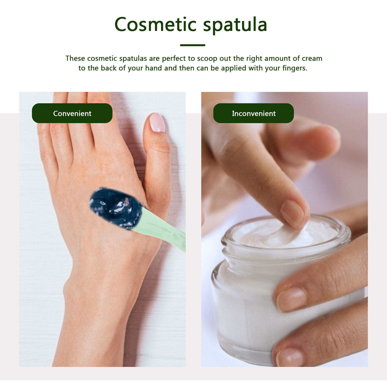 1セット メイクアップスパチュラ プラスチックスクープスティ - Beauty Makeup Cream のレビューと価格