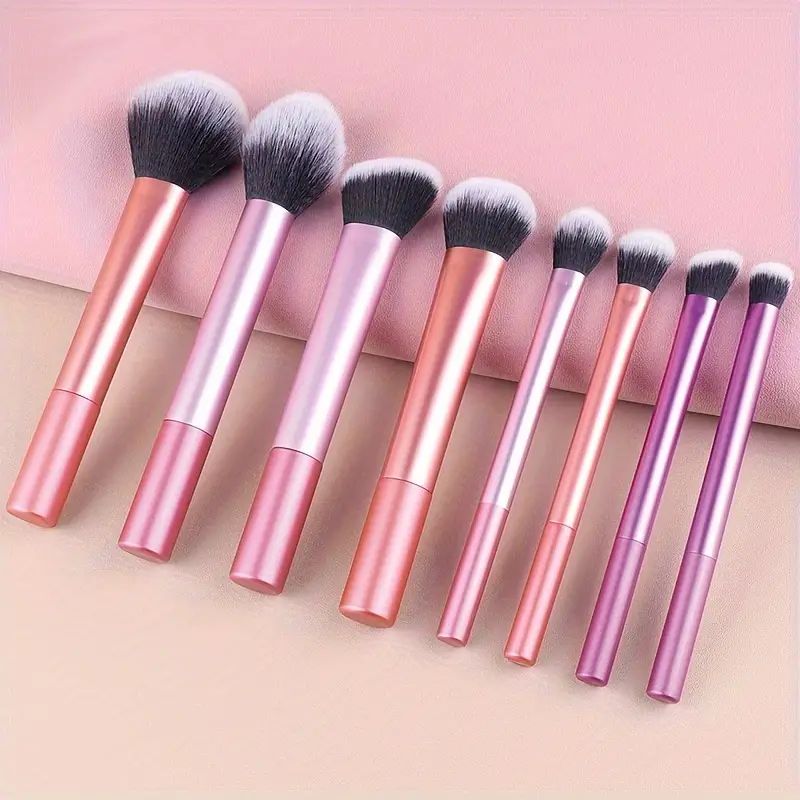 8本プロお手入れ簡単メイクブラシセット - 柔らかいプレミア - Huda Beauty Makeup Brush Set のレビューと価格